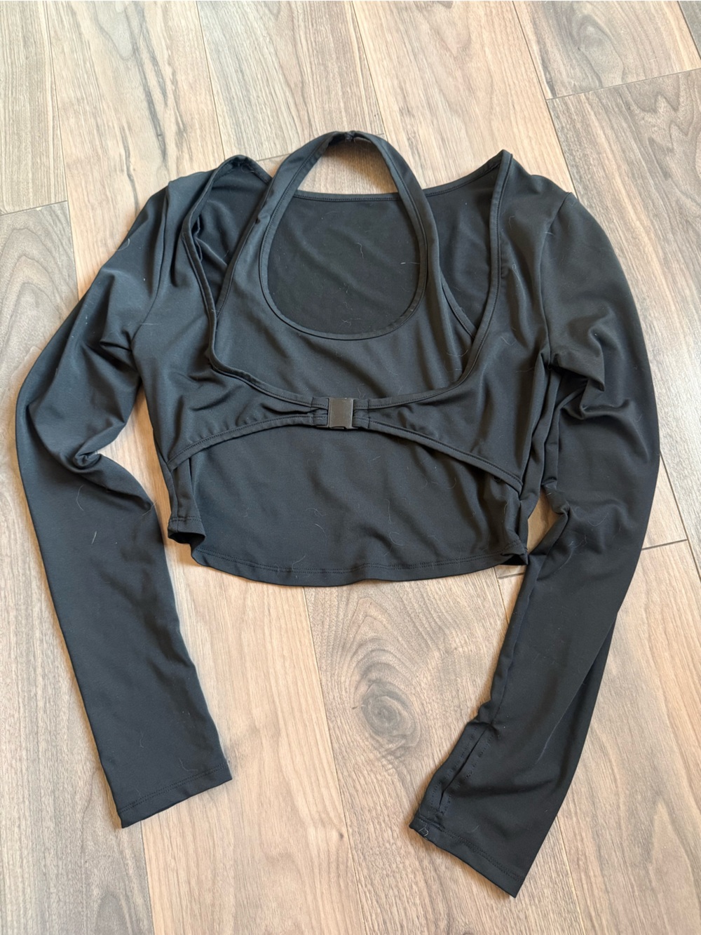 Black Bolero with Built-In Cropped Top